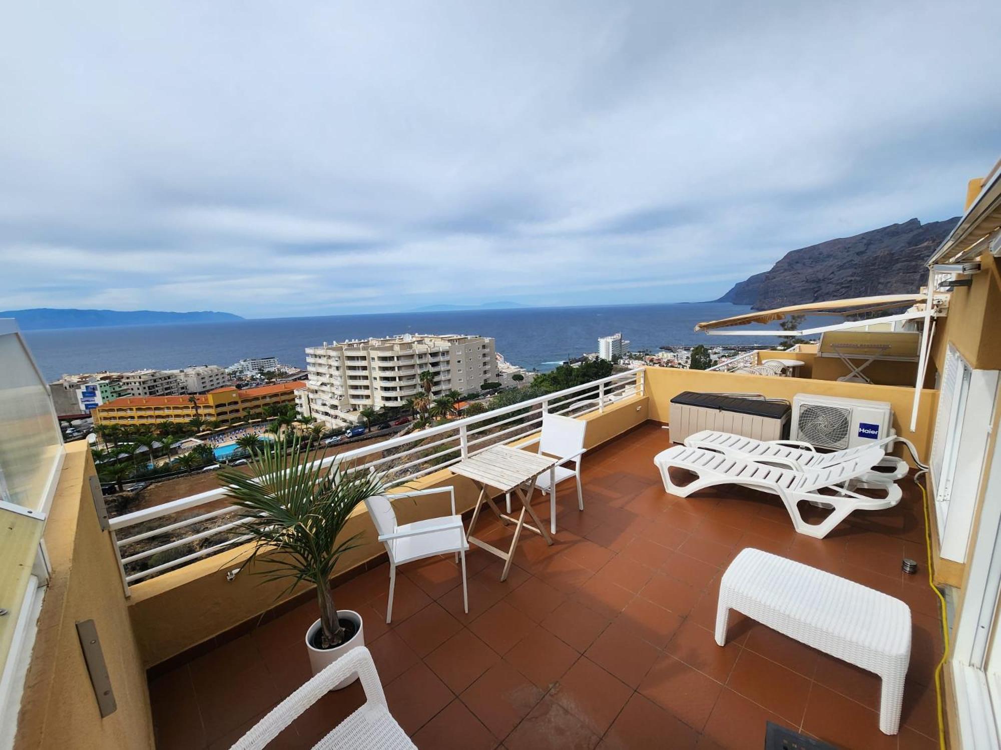 Los Gigantes,Huge Terrace,Sea View,Air Conditioning Διαμέρισμα Puerto de Santiago  Εξωτερικό φωτογραφία